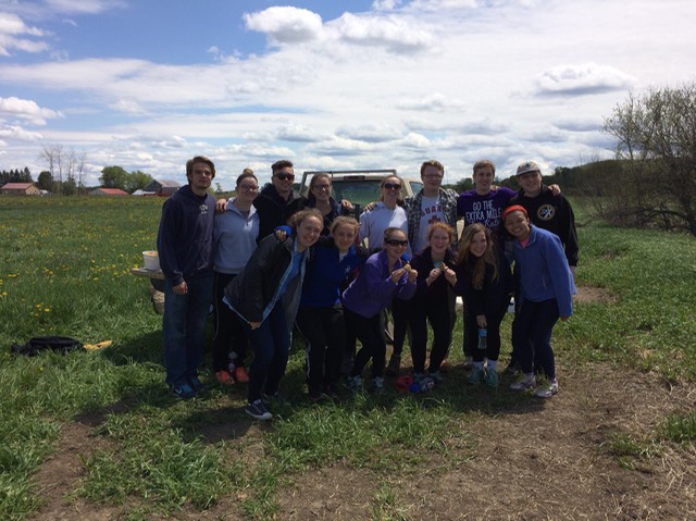 Hamilton College Students Group Pic @ Maris Farms